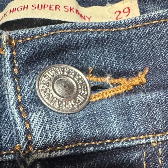 Levi's “Rare Red Tag”Dark Blue Ankle Jeans - Picture 7 of 15